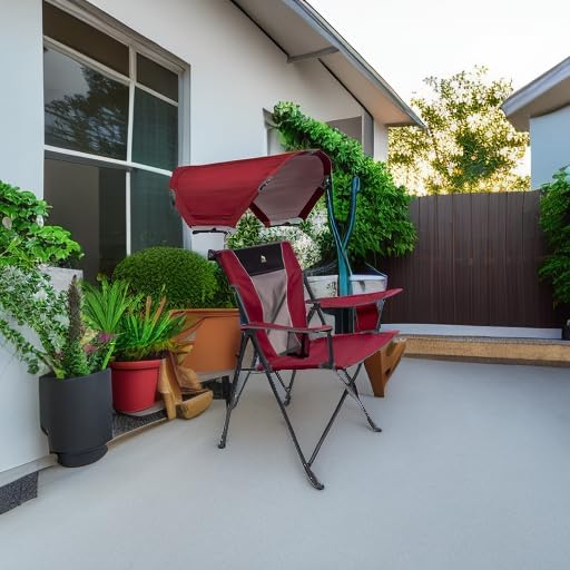 outdoor comfort pro rocker camping chair | portable folding rocking chair with durable armrests & drink holder — blush outdoor comfort pro rocker camping chair | portable folding rocking chair with durable armrests & drink holder — blush