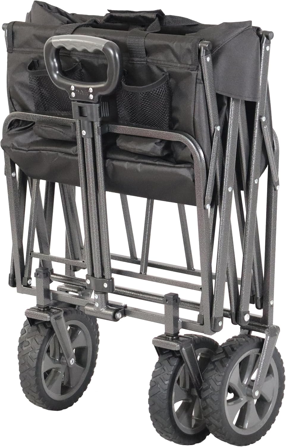 collapsible folding outdoor utility wagon, black collapsible folding outdoor utility wagon, black